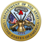 A picture of the department of the army seal.