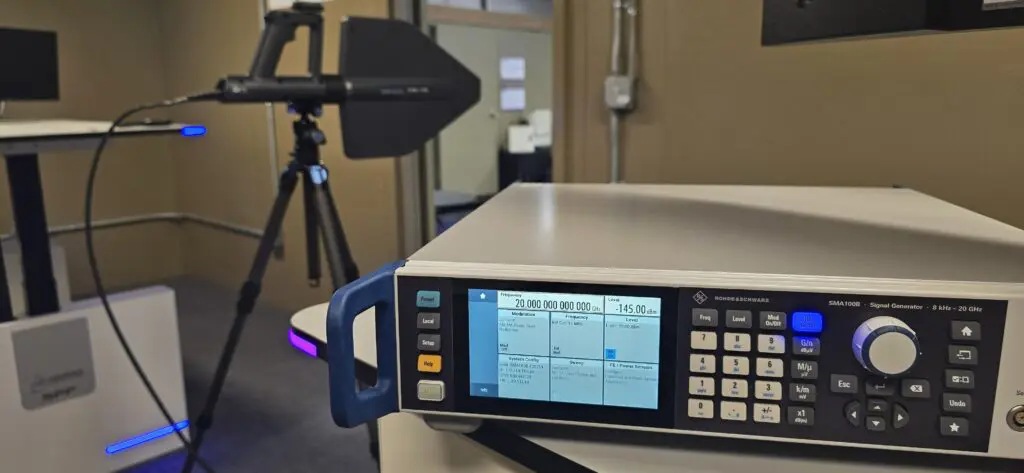 RF shielding effectiveness testing equipment