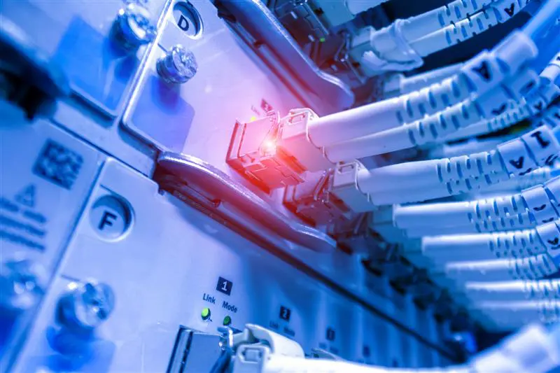 A cable highlighted in red on a server board